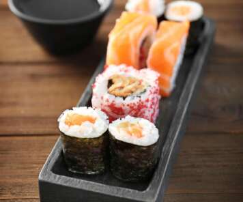 Sushi Set Nigiri and Sushi Rolls